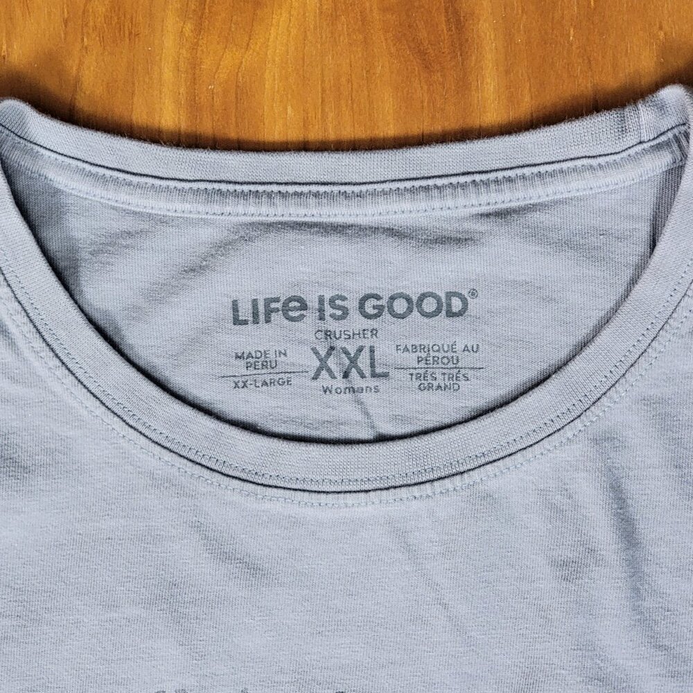 Life Is Good Crew Neck Short Sleeve Tee The Earth Has Music For Those Who Listen - Picture 7 of 7